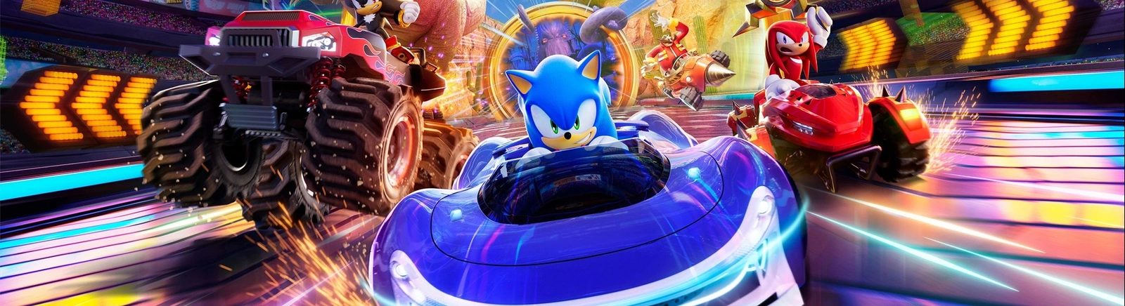 Взрывной crossover: Aang и Katara в Sonic Racing